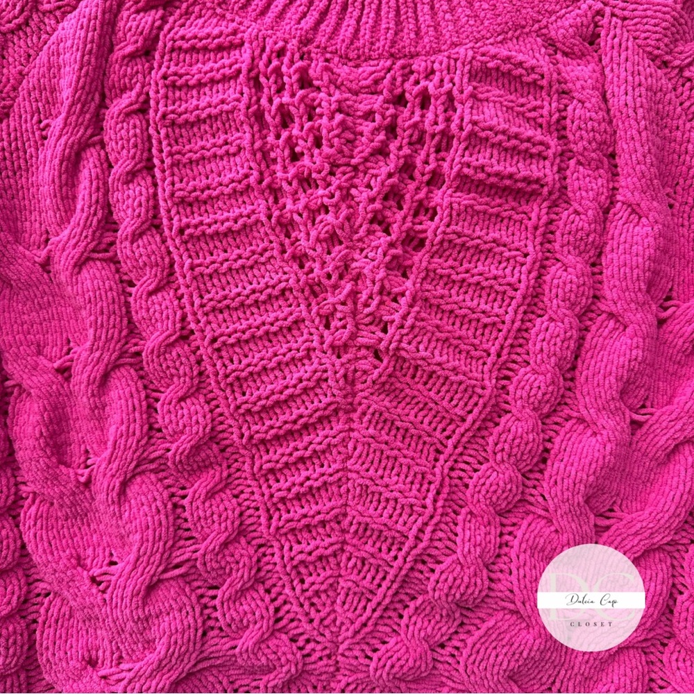 EXPRESS Pink Knit Sweater Size Small - Picture 2 of 9